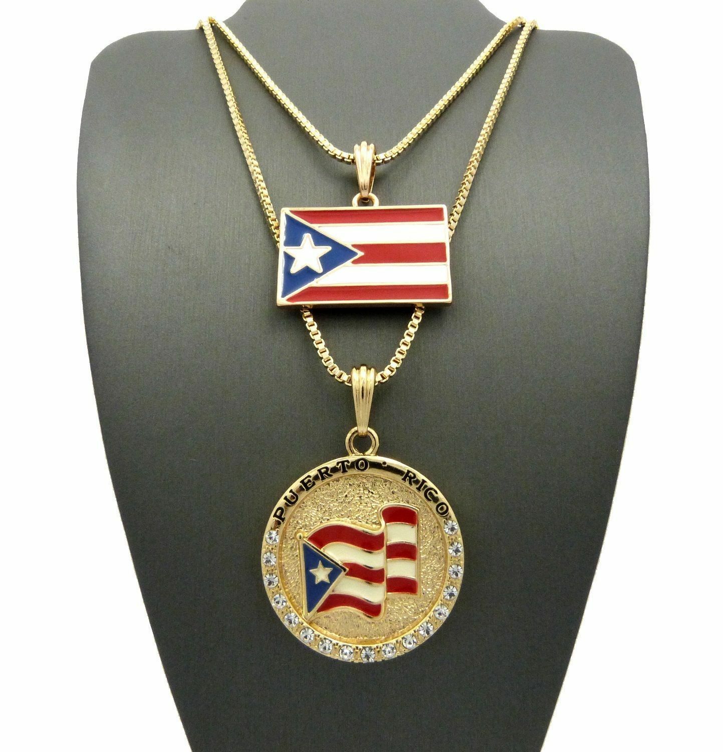 Puerto Rico Flag & Garita Necklace | PR Souvenirs