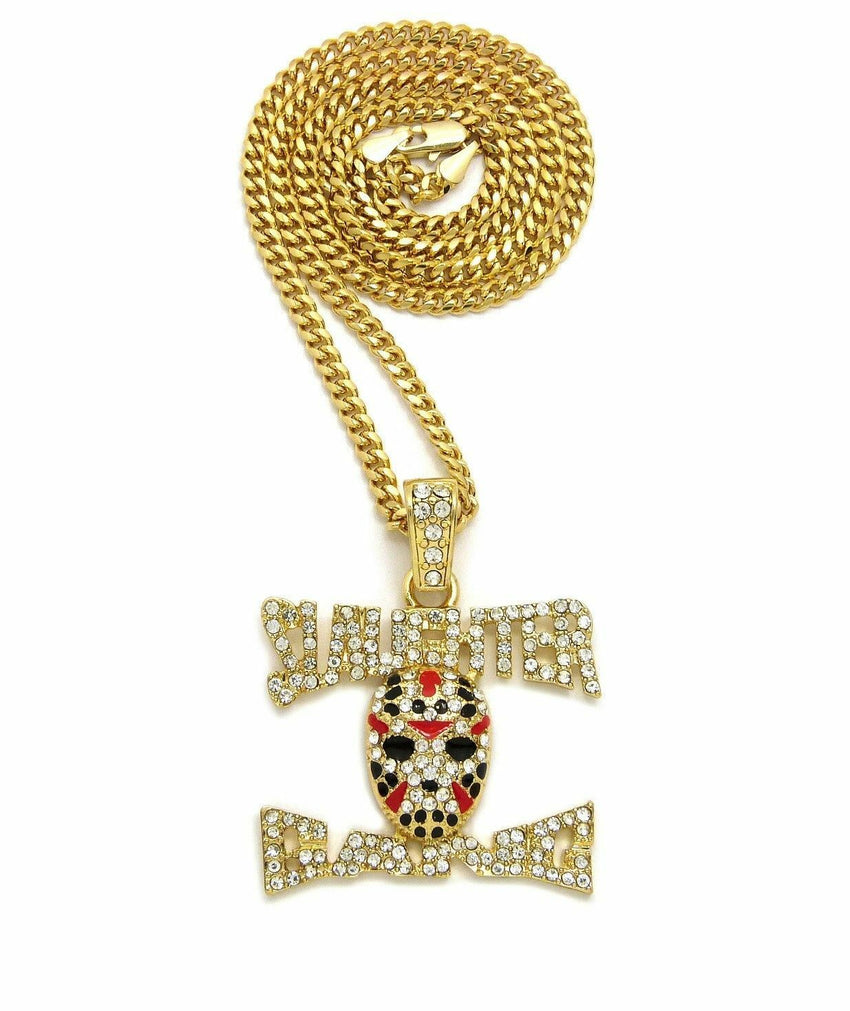 Iced Out 21 SAVAGE Slaughter Gang Pendant & 24